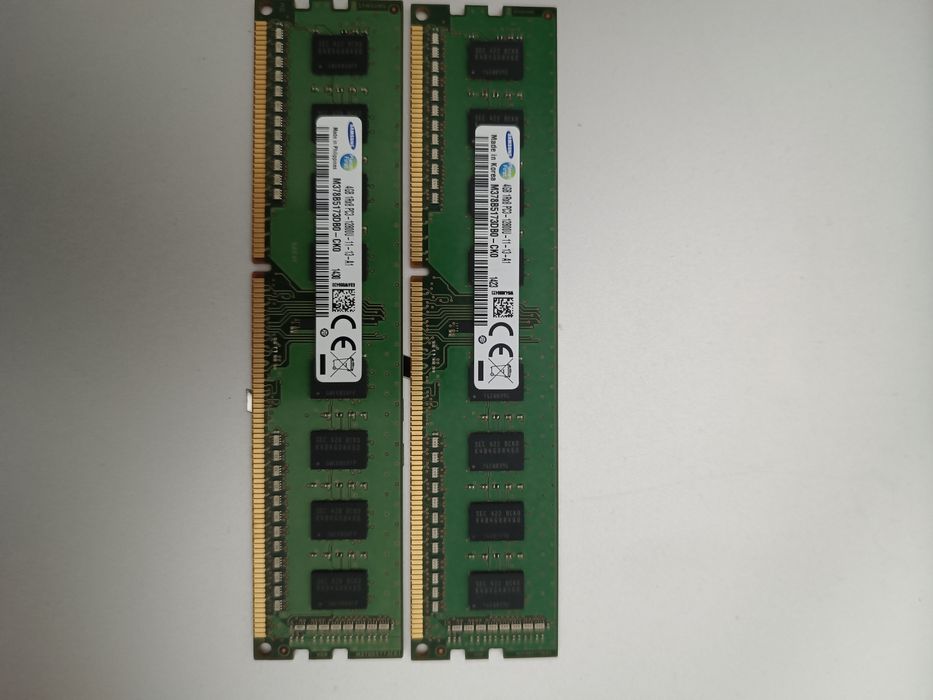 Rami PC - kit dual Channel 8gb ddr3L(2x4gb) 1600mhz Samsung!