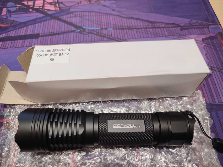 Convoy M21B с luminus sft40 6500K, 2500lm+, 8A buck