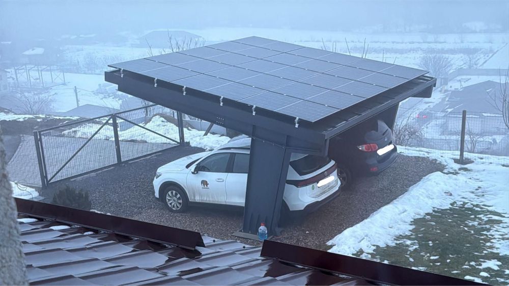 Carport auto metalic