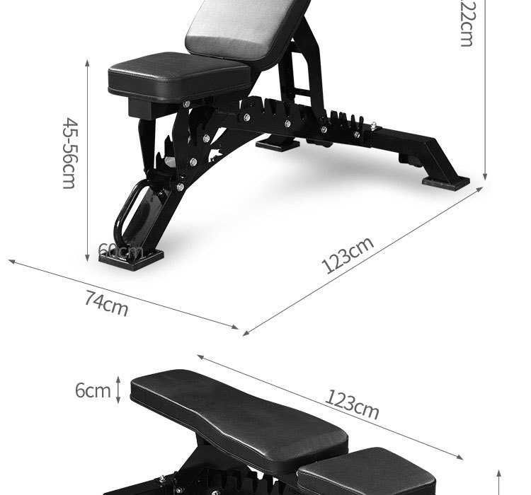 Скамья с изменяемым углом