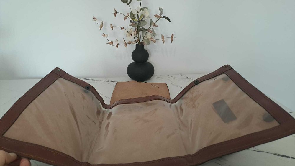 Porthart militar romanesc piele naturala nou nefolosit