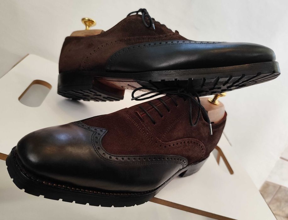 Pantofi de lux 41.5 42 lucrati manual Wellensteyn piele natural ed lim