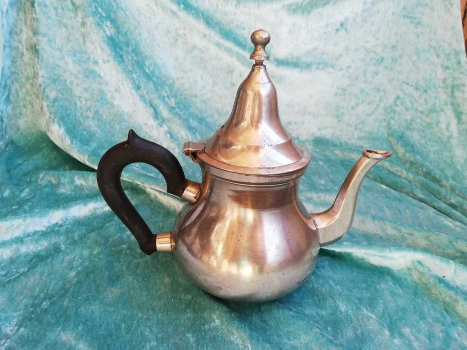 Туарегски посребрен ръчно изработен чайник - Мавритания