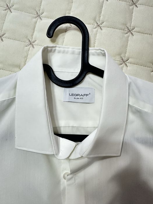 Бяла Мъжка Риза Slim Fit
