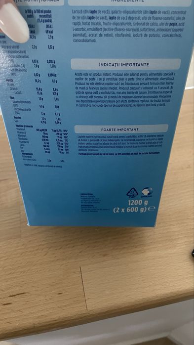Lapte aptamil 1200 gr