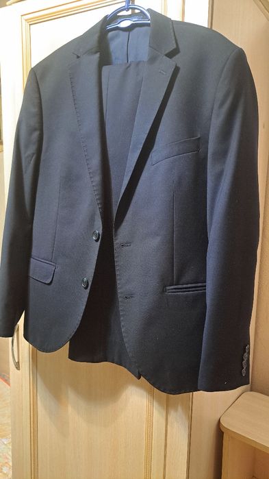 Продам костюм с брюками темно синий