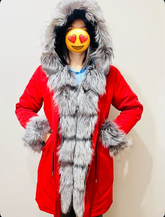 Парка куртка с натуральным мехом