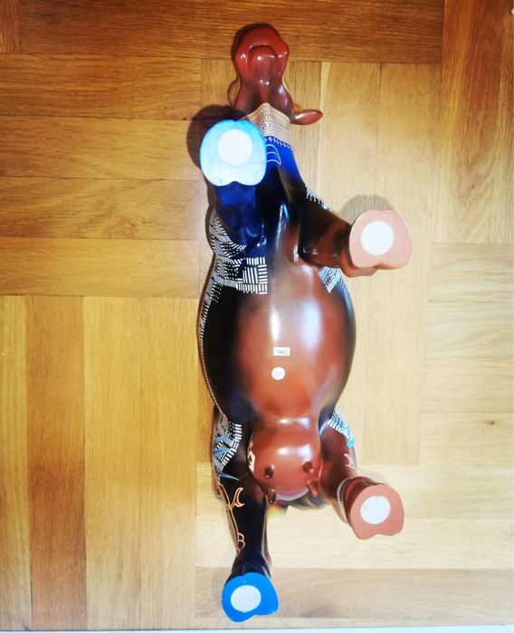 Антикварна фигура арт скулптура Свещена крава Cow Parade Sacred Cow