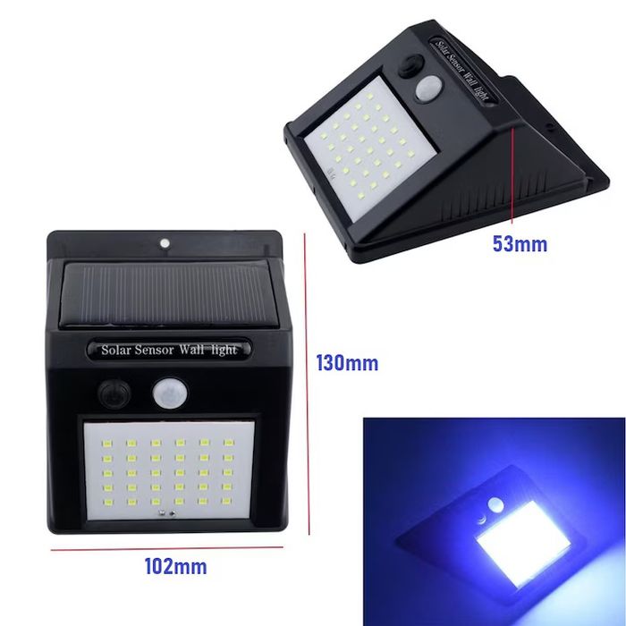 Lampă Solară LED cu Senzor de Mișcare – Oferă Siguranță și Lumină Gra