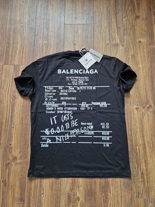 Страхотна мъжка тениска Баленсиага размер 2XL / XL