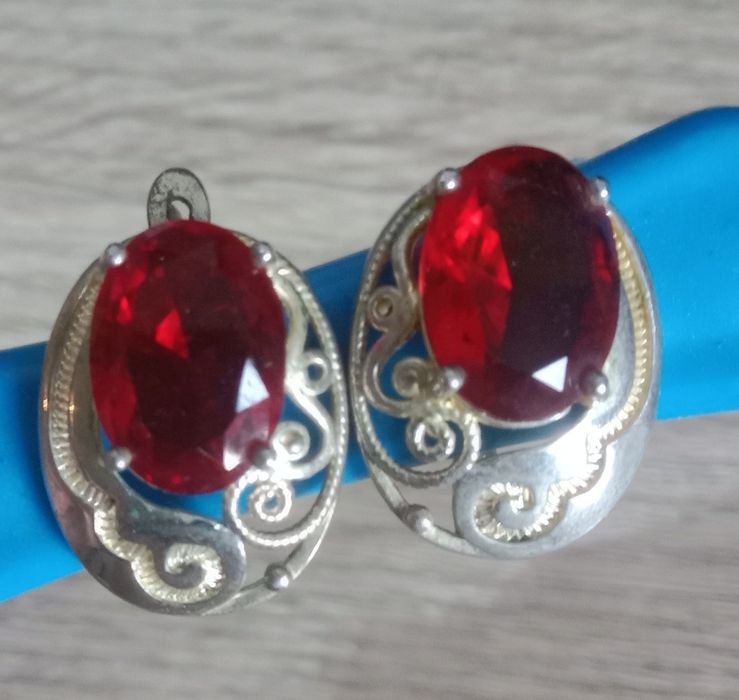 Серьги серебро 925 советские