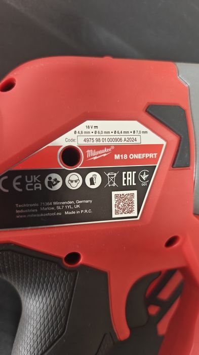 Pistol pop nituri m18 milwaukee