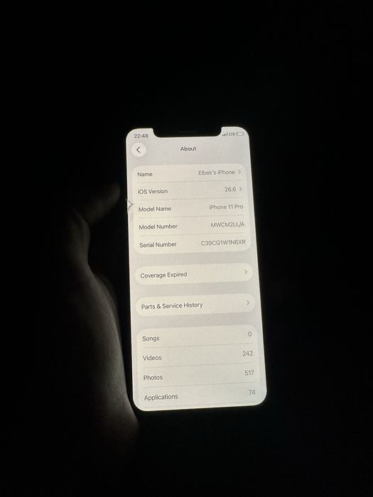 iPhone 11 Pro 256GB sotiladi