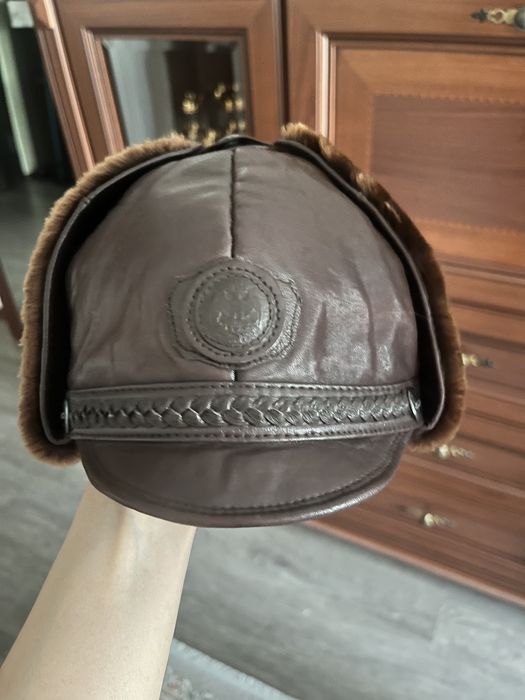 Ушанка натуральная кожа