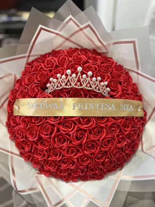 Buchet 101 trandafiri parfumati din sapun