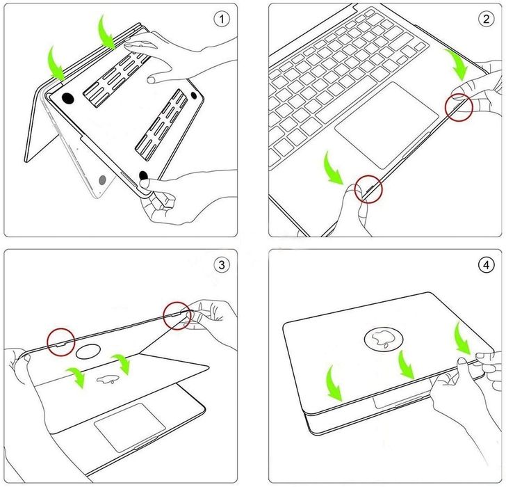 Carcasa Case Macbook Air A1932 A2237 A2179 transparent transparenta