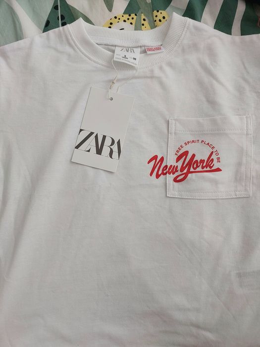 Tricou cu print Zara marime 98 3 ani