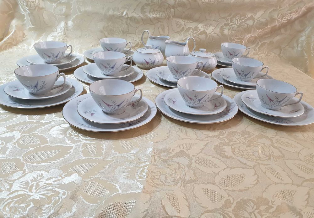 Сервиз за кафе schwarzenhammer bavaria и Чайник с латиера  Mitterteich