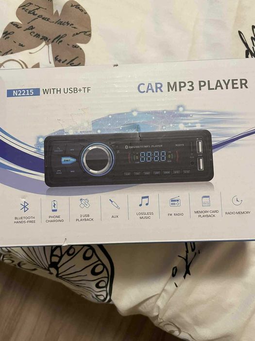 Bluetooth Car MP3 Player с USB + TF слот – MP3/FM за кола , зарядно