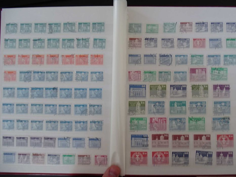 Germania DDR - Clasor cu timbre stampilate uzuale (Lot 336)