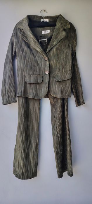 Costum catifea: pantalon&sacou&curea