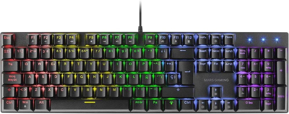 tastatura mecanica Mars Gaming MK422, Brown Switch, RGB