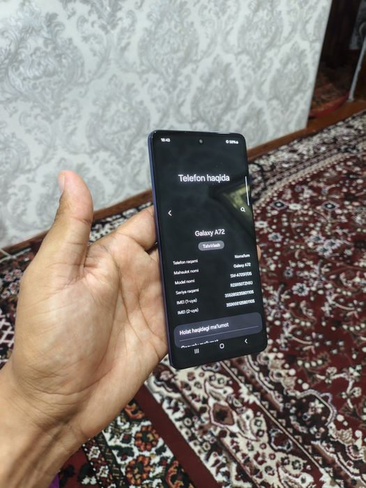 Samsung galaxy a72 6/128