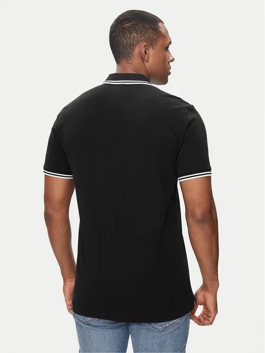 Тениска с яка G-star Raw Dunda Slim S , L черна мъжка