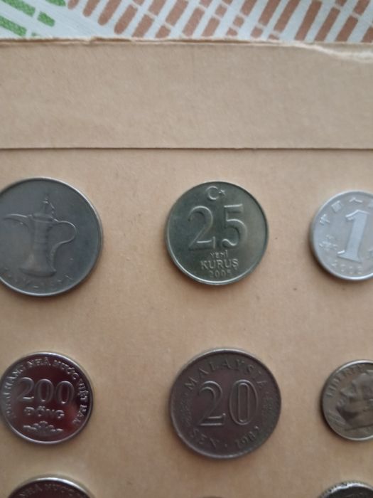 Монеты разных стран Европы , Азии , Америки