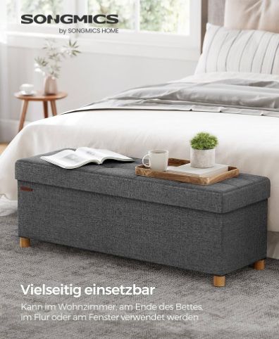 Табуретка с място за съхранение SONGMICS