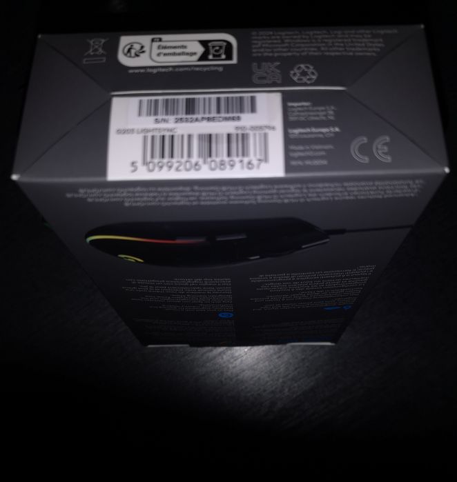 Logitech G203 LIGHTSYNC, stare impecabilă