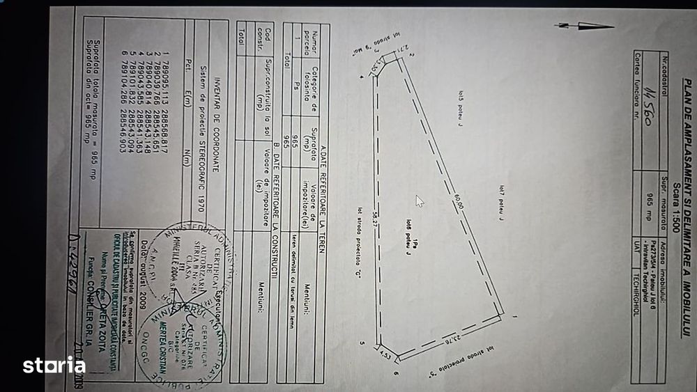 Teren 965mp.deschidere la 3 strazi, pe malul Lacului Techirghiol