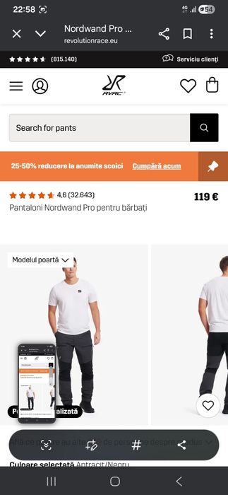 Pantaloni outdoor/trekking/munte/vanatoare Revolution Race/rvrc(aceiași calitate cu fjallraven)