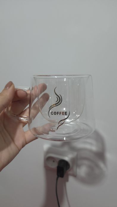 Set 6 căni sticla borosilicata