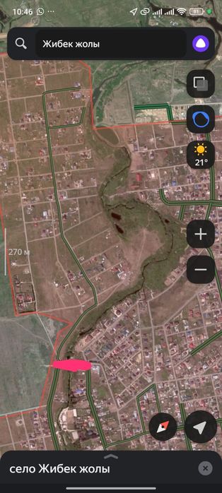 Участки возле реки в 6 микрорайоне