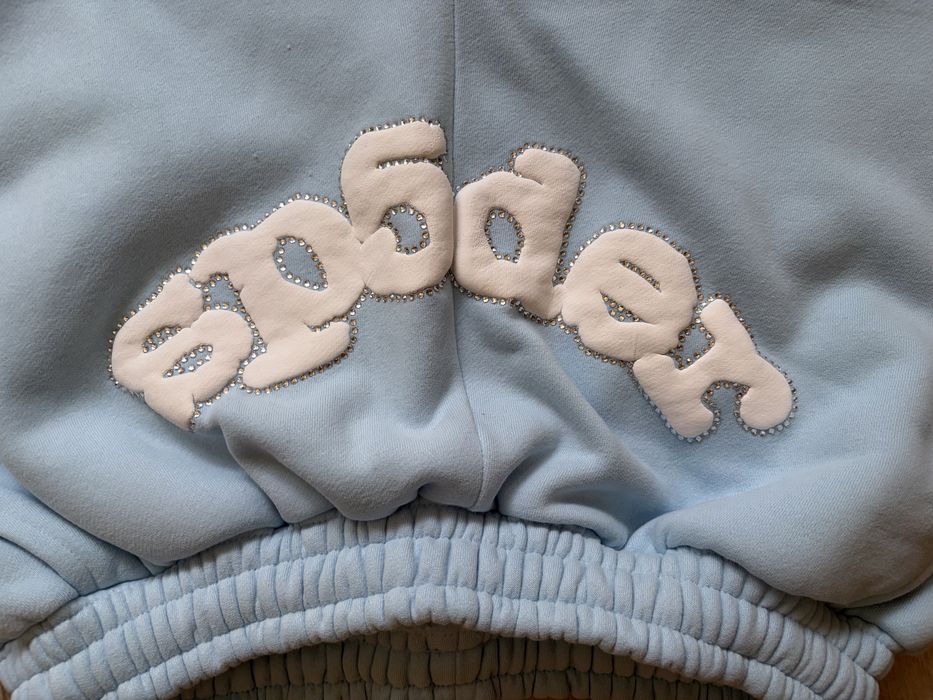 Sp5der Light Blue Set – T-Shirt & Shorts