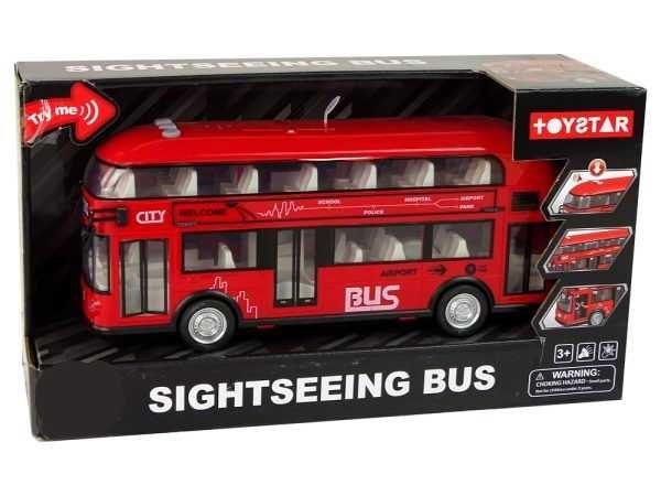 Двуетажен автобус със звук и светлина.