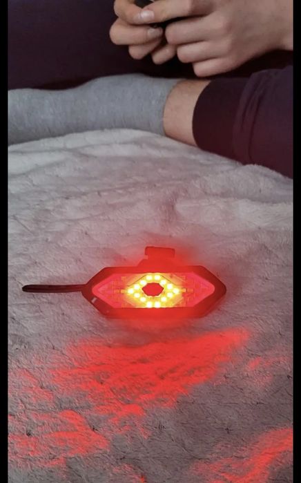 Задна светлина за велосипед с мигач, USB зареждаща се, супер ярка LED
