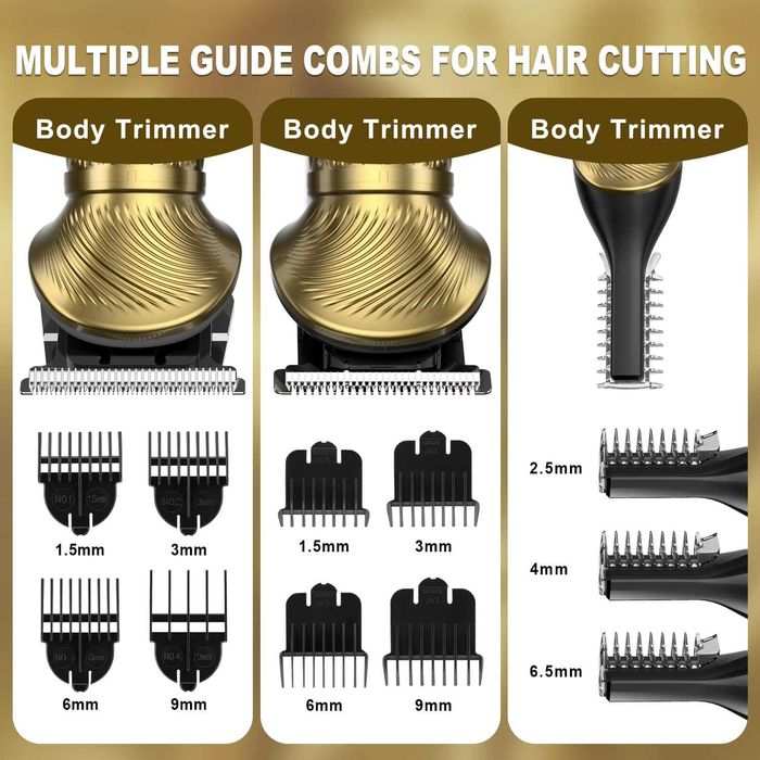 Професионален комплект за подстригване - брада коса тяло- Qreeyx 698