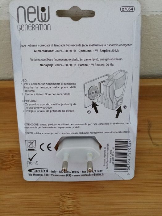 Lumina de veghe - Lampa LED. Consum foarte mic: 1W.