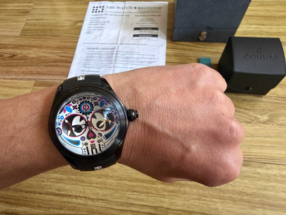 Corum Bubble Day Of The Death 47mm Limited Edition 88бр/Chronograph Titanium