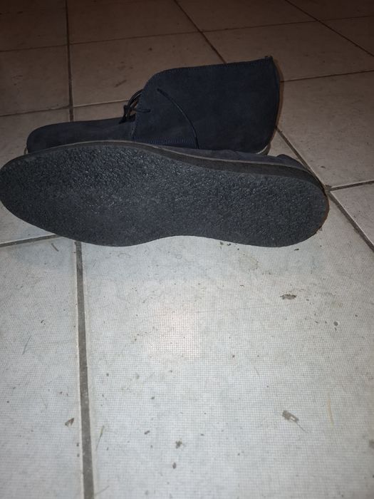 Замшевые ботинки