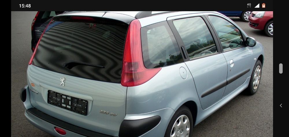 sticlă lunetă hayon Peugeot 206 sw cheder portbagaj nou
