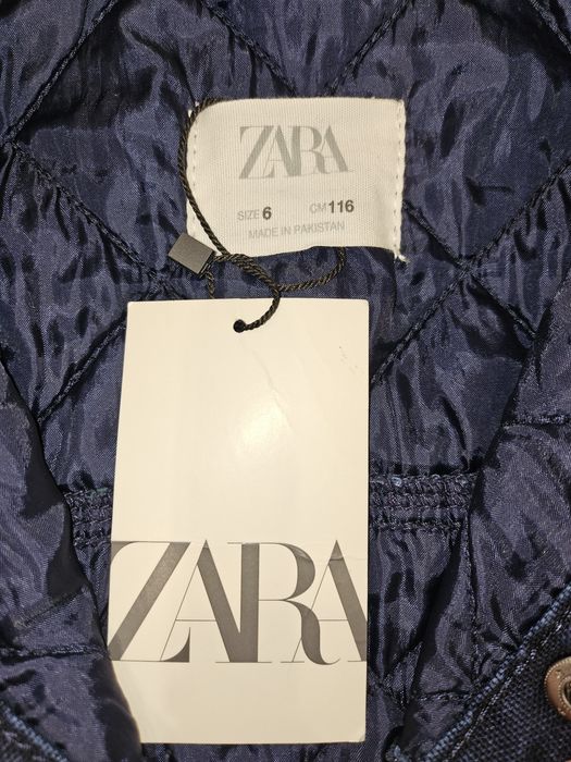 Дънкено преходно детско яке момче Zara ново