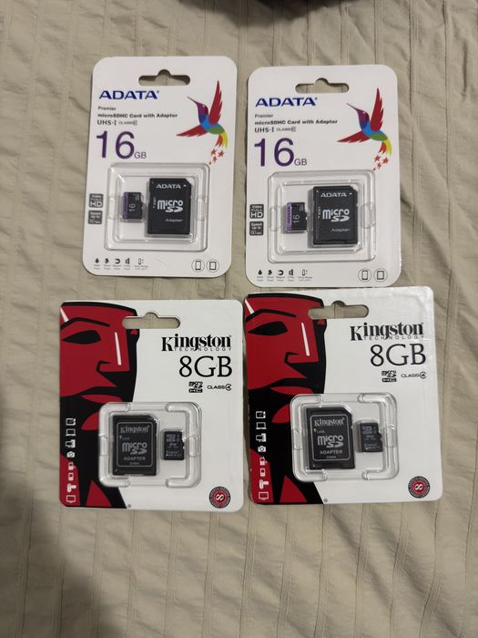 Vand carduri microSD cu adaptor 16GB si 8GB