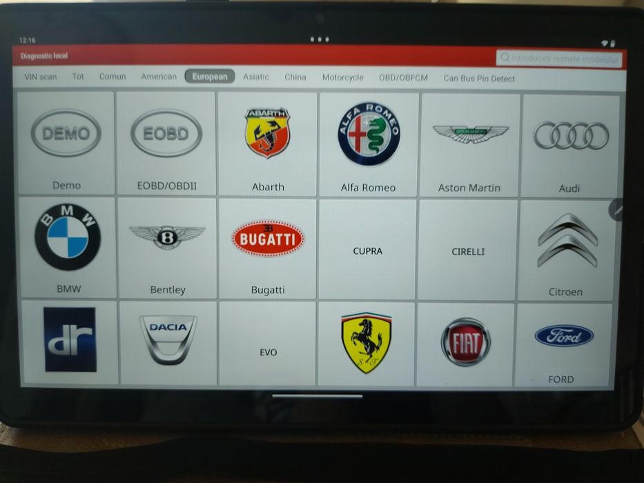 Dispozitivul Launch cu activare pe serverul Xdiag V7