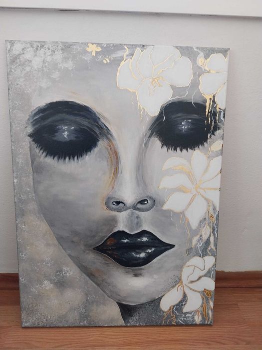 Portret femeie tablou pentru salon sau magazin