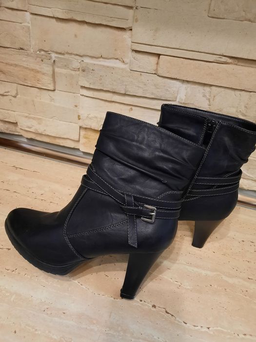 Ghete NOI 40 gri petrol, piele naturala, Ghete 40 maro, blanita