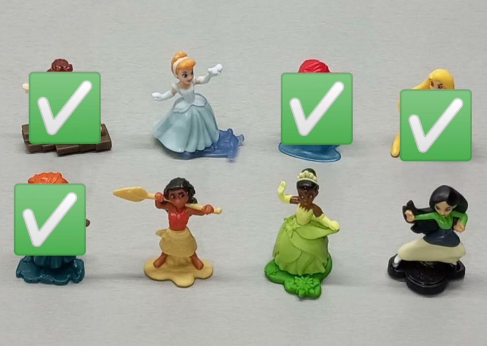 Фигурки Kinder без вкладышей разные