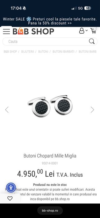 Butoni Chopard Mille Miglia originali